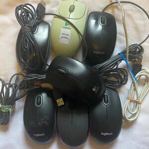Lot of 7 Dell Optical USB Mouse All Working Good Condition